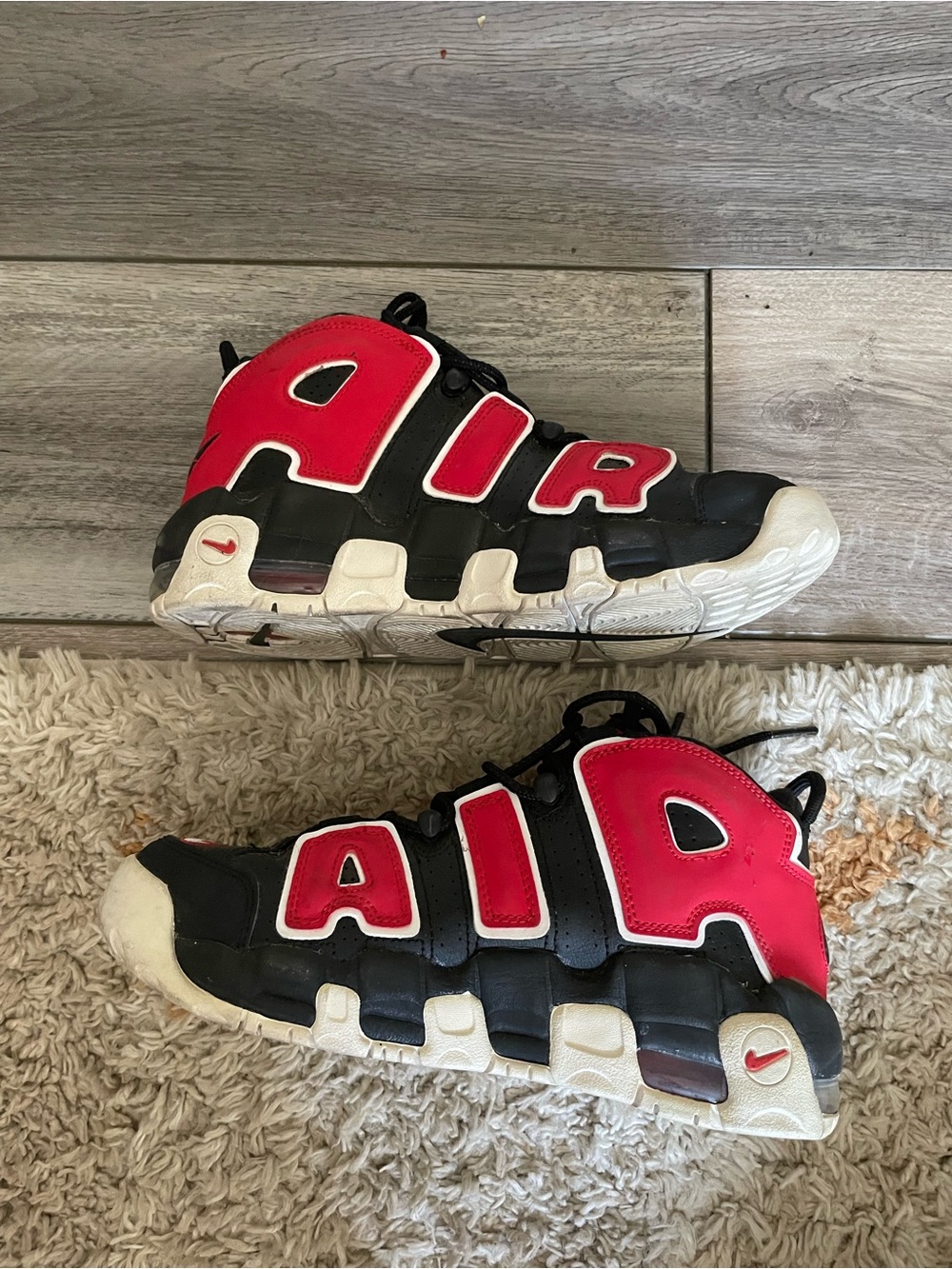 Nike  Bold AIR High-Top Sneakers in Black and Red